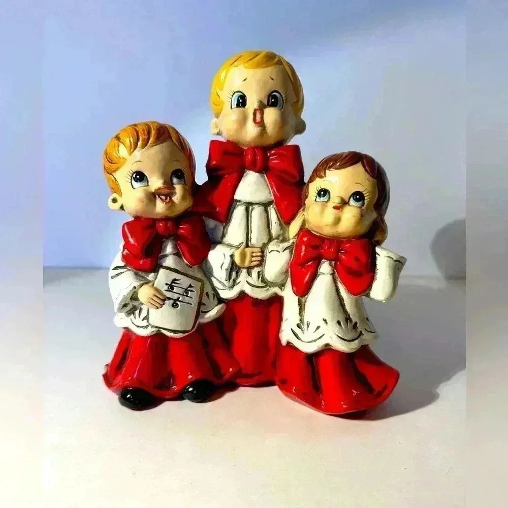 Vintage Josef Originals Choir Boys Music Box Works O Come All Ye Faithful‎ Japan